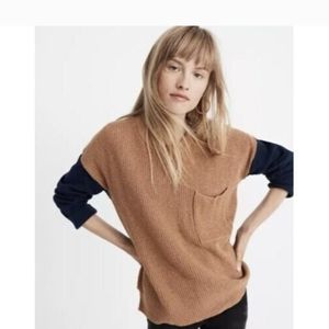 Madewell Pullover Color block Sweater Lg